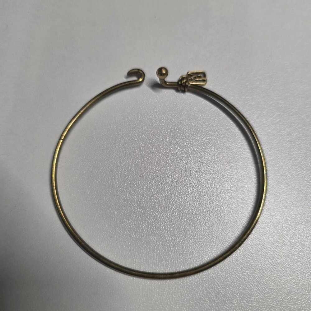 Retired Waxing Poetic Brass Bangle